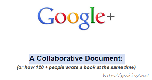 Google plus - A Collaborative Document