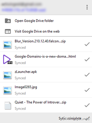 Google Drive Desktop PC Sync Status