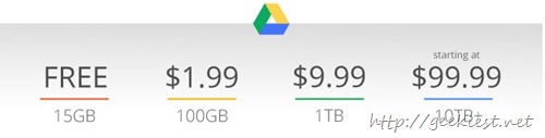 Google Drive Price Drop