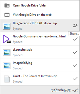 Google Drive Share File