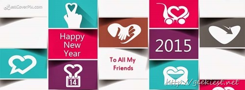 Happy New Year Facebook covers 2015 - 2