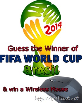 Hardware Giveaway – Guess the FIFA World Cup 2014 winner and get a Lenovo Cordlless Mouse N50