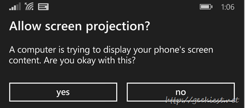 How to Project Windows Phone screen to Windows PC 