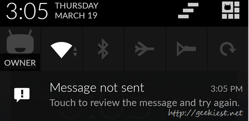 How to Remove “Message Not Sent” notification on Android