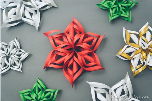 How to create 3D Paper Snowflake