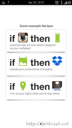 IFTTT Android application receipes and screenshots 5
