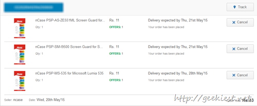INR 11 for screen guards