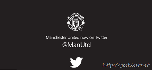 Manchester United is on Twitter now