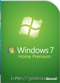 Microsoft Windows 7 Home premium Giveaway won