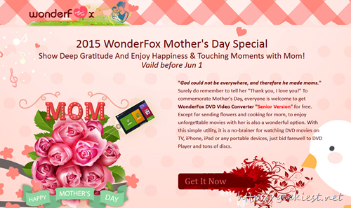 Mothers day giveaway WonderFox DVD Video Converter