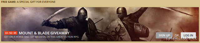 Mount and Blade Giveaway at GOG