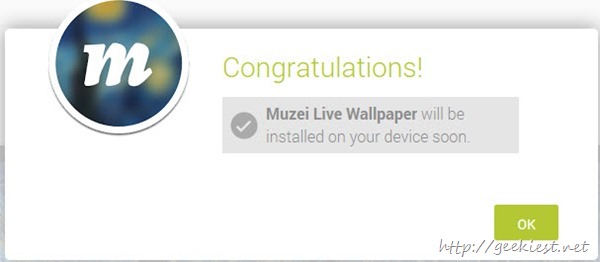 Muzei–Live wallpaper from the developer of dashclock