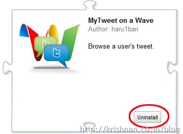 My-tweet-on-wave-button-Status-unInstall-extention