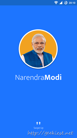 Narendra Modi - Official App of Prime Minister of India is available on Play store