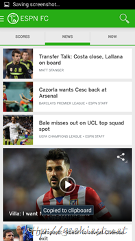 Official ESPN Football application for Android 4