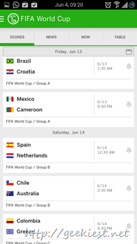 Official ESPN Football application for Android 7