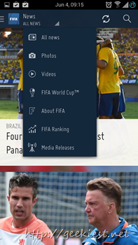 Official FIFA Application for Android 5