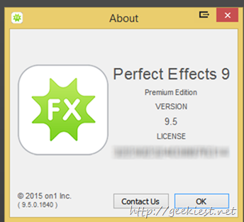 On1 Perfect Effects 9.5  Premium License giveaway