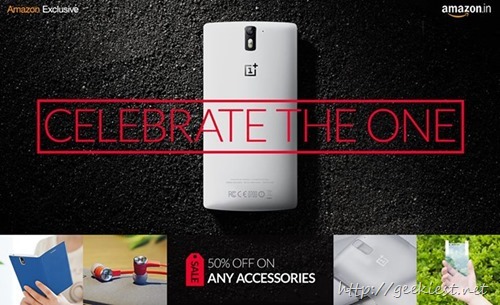 OnePlus One accessories–Flat 50 percent OFF