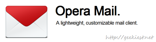 Opera Mail a New free light weight Mail Client