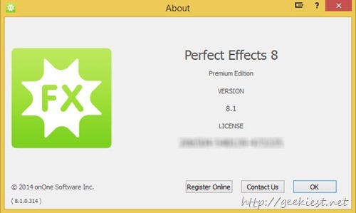 PERFECT EFFECTS 8  Premium Edition activated