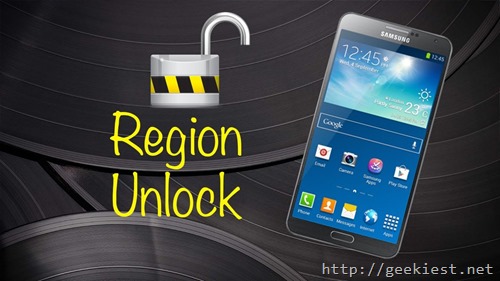 Region unlock Samsung phone