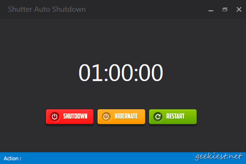 Schedule Shutdown set time