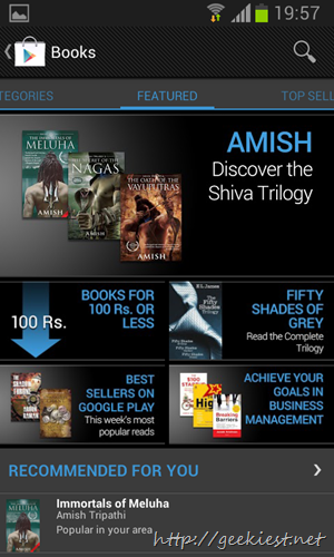 Google Play Books Available  India