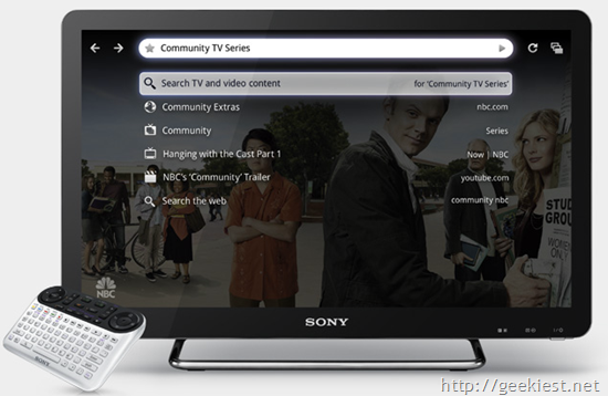 Sony Announced Internet TV powered by Google TV