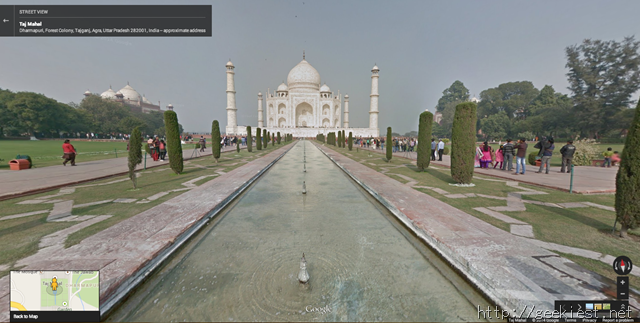 Taj Mahal Google Street View
