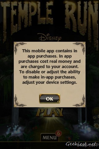 Temple Run Oz In App Purchases