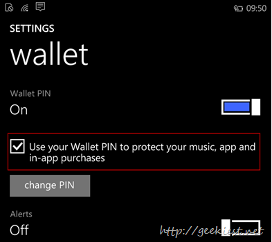 Use Wallet PIN to protect music, app and in-app purchases