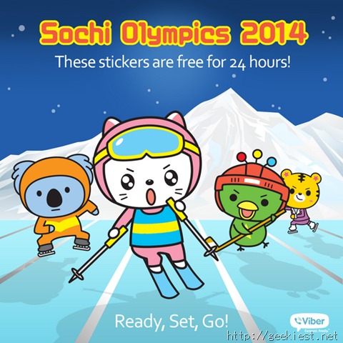 Viber Sochi Olympics 2014 Stickers