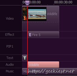 Video Editor Timeline screen