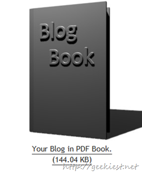 Wait and  save your blog as PDF