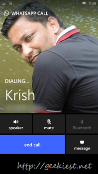 WhatsApp Call is now available for Windows Phone users