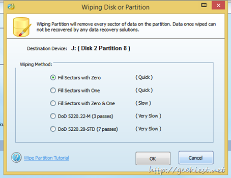 Wipe Partition