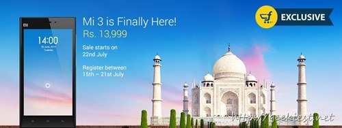 Xiaomi Mi3 - Pre-Order India