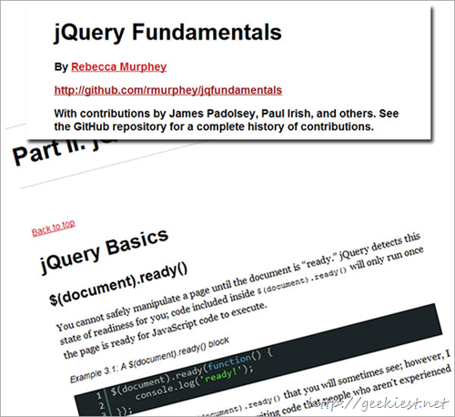 jQuery Fundamentals by Rebecca Murphey