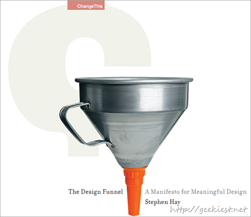 The Design Funnel by Stephen Hay