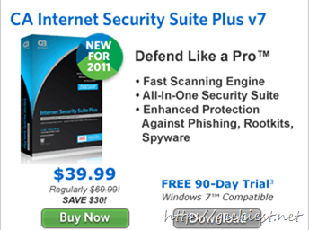 Free CA Internet Security Suite Plus V7 Free CA Internet Security Suite Plus V7