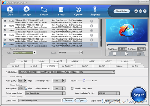 BDlot DVD Ripper