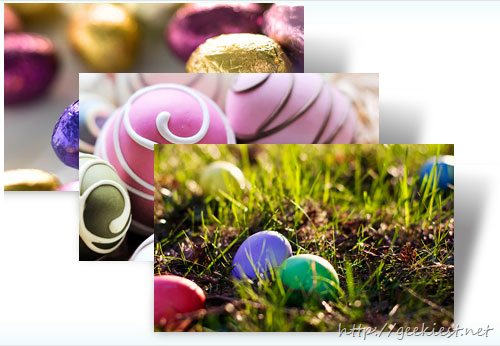Decorated Eggs Windows 7 Theme from Microsoft for this Easter