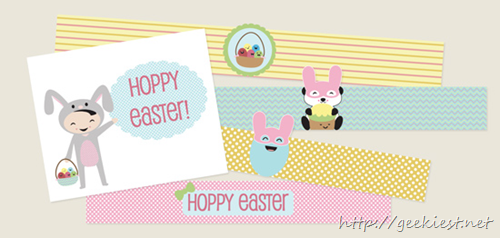 Free Printable Easter Card and Egg Holders