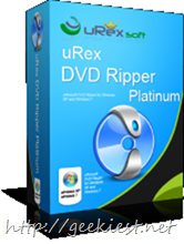 uRex DVD Ripper Platinum - Giveaway of 5 full version Licenses uRex DVD Ripper Platinum - Giveaway of 5 full version Licenses