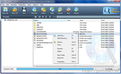 Open and edit ISO files Open and edit ISO files