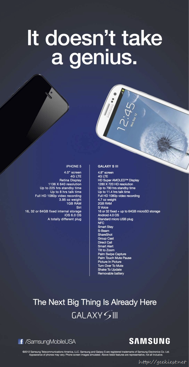 New Samsung ad - It doesn't take a genius