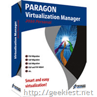 Free Paragon Virtualization Manager 2010 full version license worth $99.95 Giveaway