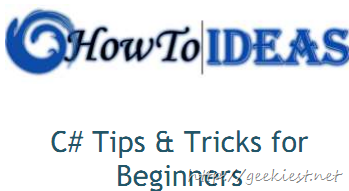 Free eBook - C# Tips, Tricks for Beginners