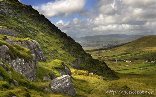 View of valley in County Kerry, Ireland